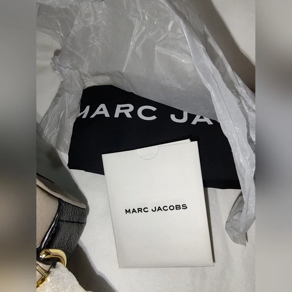 NWT Marc Jacobs THE SOFTSHOT 17 Camera Shoulder Bag Cement Multi - Picture 10 of 12